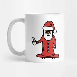 Sliding Into Christmas Like Longboarding Santa Mug